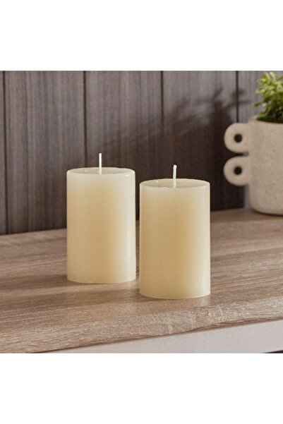 Home Box طقم شموع عمودية من ريدا مكون من قطعتين - 6.3×10 سم