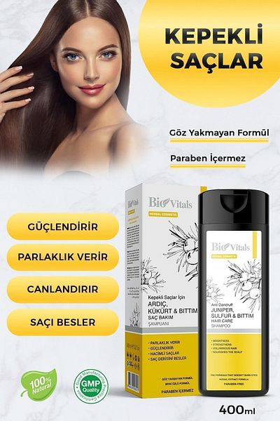 Bio Vitals Juniper Sulfur Bıttım Shampoo 400 Ml.