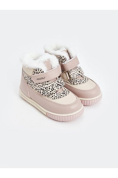 LC Waikiki LCW STEPS Baby Girl Μπεζ μπότες Velcro με σχέδια