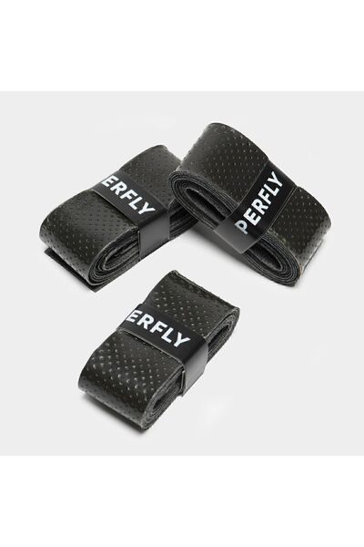 Decathlon Perfly Squash Overgrip - Black - X3 - Tacky