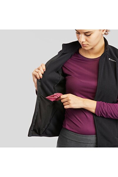 Decathlon Quechua Women's Fleece Outdoor Vest - Black - Mh120