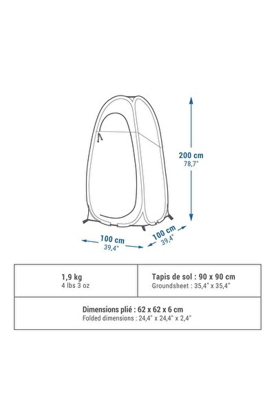 Decathlon Quechua Kamp Duş Kabini - 2 Seconds