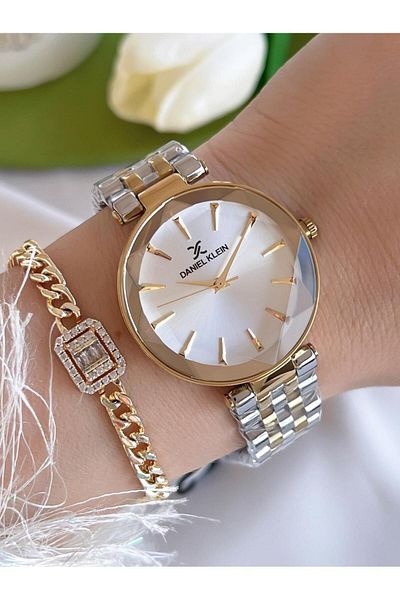Daniel Klein Steel Cord 30 Mt Water Resistant Women's Wristwatch + Bracelet Bdk.10629.3