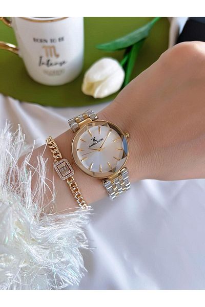 Daniel Klein Steel Cord 30 Mt Water Resistant Women's Wristwatch + Bracelet Bdk.10629.3