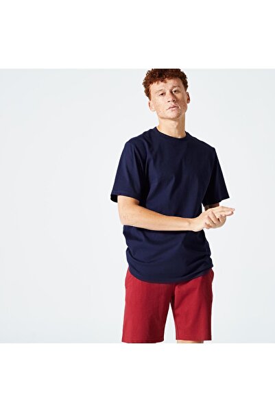 Decathlon Erkek Lacivert Regular Spor Tişörtü 500 Essentials - Fitness