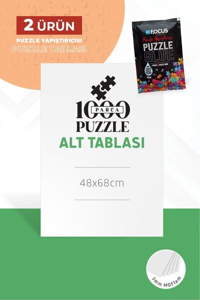 Neverland 1000 Parça Puzzle Alt Tablası Ve Puzzle Yapıştırıcısı 1000'lik - Puzzle Yapımı Için Ideal Çözüm!