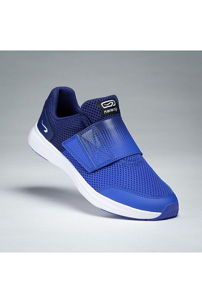 Decathlon حذاء رياضي بشريط فيلكرو أزرق للأطفال سهل الاستخدام