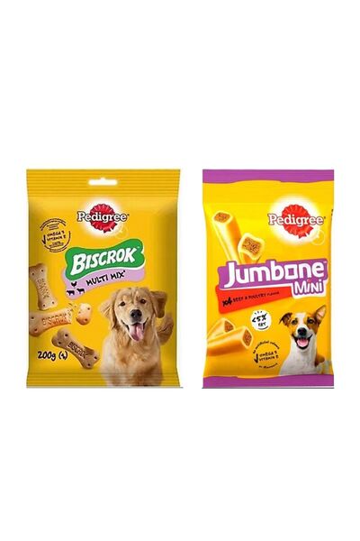 Pedigree Biscrok Ödül Maması 200gr + Jumbone Mini 160gr