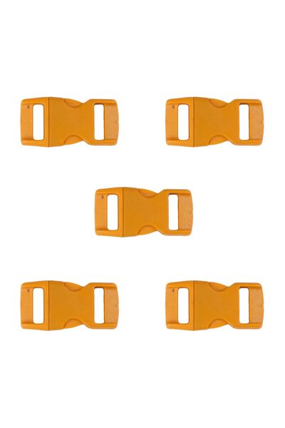 Prestij Boncuk 5 قطع مشابك باراكورد برتقالية 30 مم - مناسبة للحقيبة والمجوهرا...