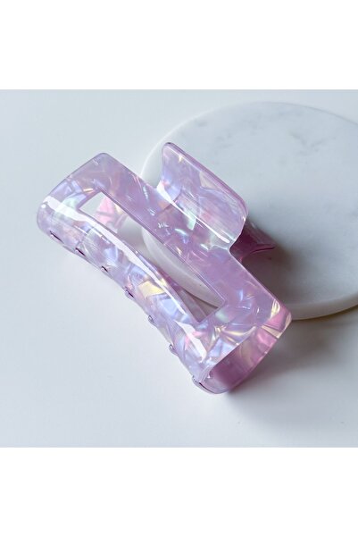 EyER Shoping Ljubičasta pravougaona kopča od kosti