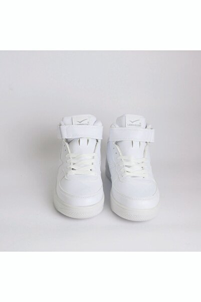 Lambırlent Αθλητικά παπούτσια Unisex Λευκά ψηλά Velcro Basket