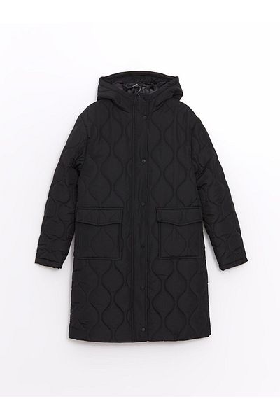 LC Waikiki LCW Καπιτονέ γυναικείο πουπουλένιο παλτό με κουκούλα