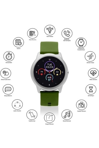 Daniel Klein Akıllı Saat Unisex Aktif Arama, Konuşma Modu - Smart Watch