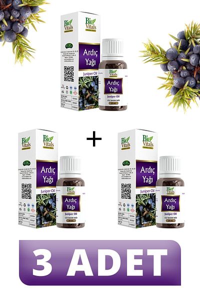 Bio Vitals 20 ml Juniper Oil - 3 PCS