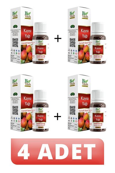Bio Vitals 20 ml Apricot Oil - 4 PCS