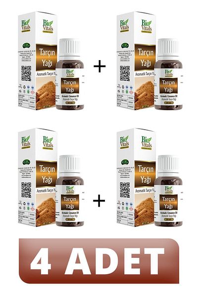 Bio Vitals Cinnamon Oil - 20 ml, 4 PCS