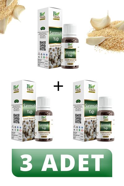 Bio Vitals 20 ml Garlic Oil - 3 PCS