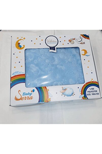 Baby serra بطانية أطفال قطيفة سميكة منقوشة للشتاء