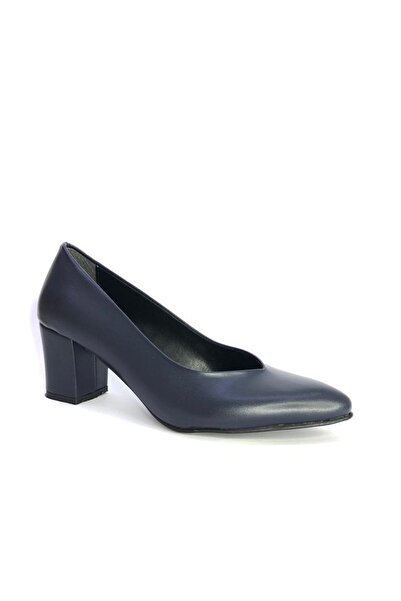 Büşra Sultan Ayakkabı Kadın Lacivert Hostes Ayakkabısı / Klasik Topuklu Ayakkabı