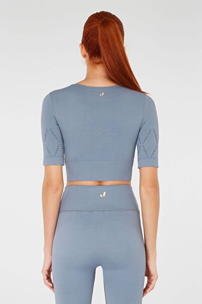 Jerf Νάπολη κοντομάνικο Crop Top Econyl Stone