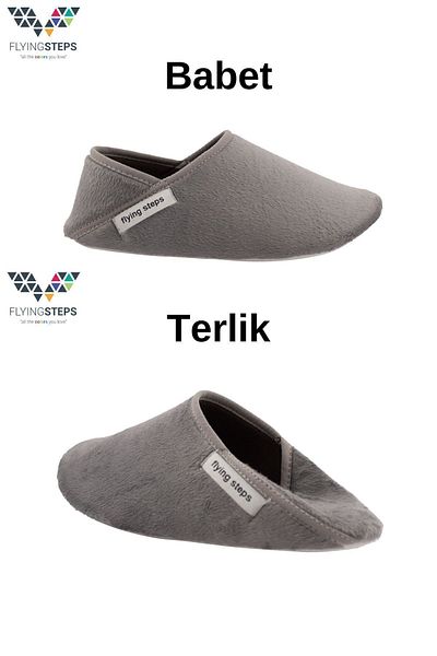 Flyingsteps Papuci de interior Bab&ter cu talpă anti-alunecare pentru femei Pantofi de acasă Papuci