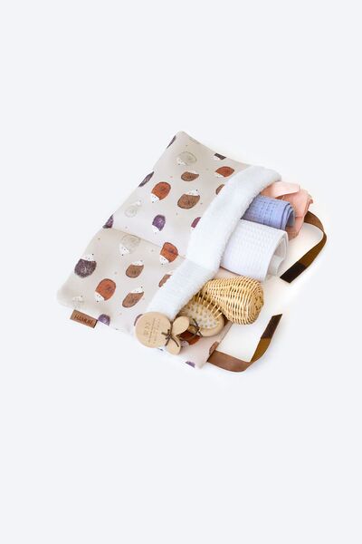 HAMUR Practical Hanging Organizer Baby Stroller Crib Edge Fluffy Organizer Urcin