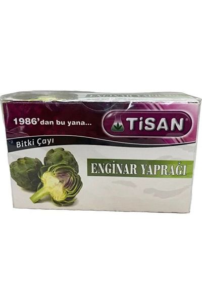 Tisan شاي أعشاب أوراق الخرشوف 20 كيسًا مفلترًا