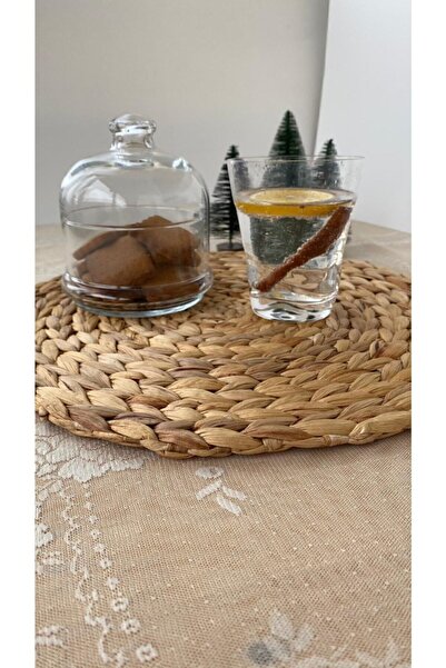 Balsa Grup Handmade Thick Knitted Bamboo Quality Wicker Placemat Plate