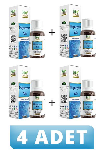 Bio Vitals Magnesium Oil - 50 ml, 4 PCS
