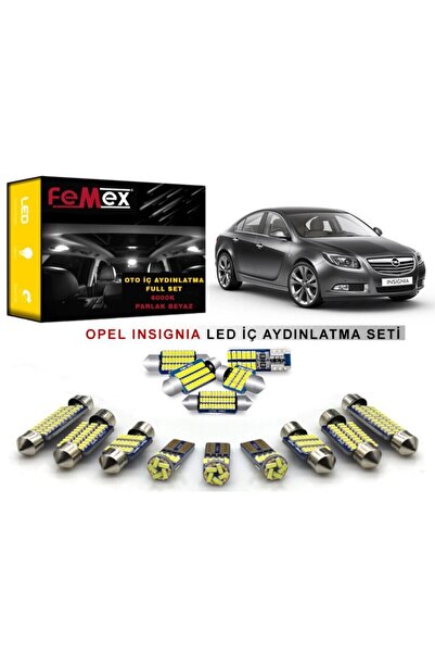 FEMEX Opel Insignia Led Iç Aydınlatma Ampul Seti Parlak Beyaz