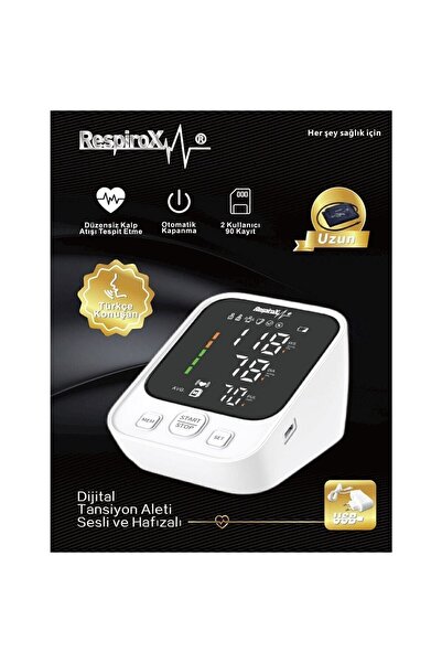Respirox Axd-809 Türkçe Konuşan Tansiyon Aleti Adaptörlü