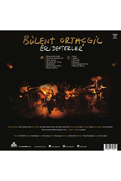 plak724 Bülent Ortaçgil - Eski Defterler (plak)