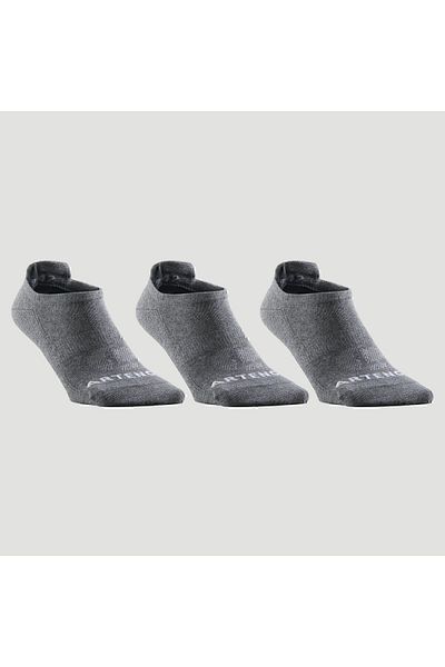 Decathlon Чорапи за тенис Artengo - Къси глезени - Унисекс - 3 чифта - Сиви - Rs 160