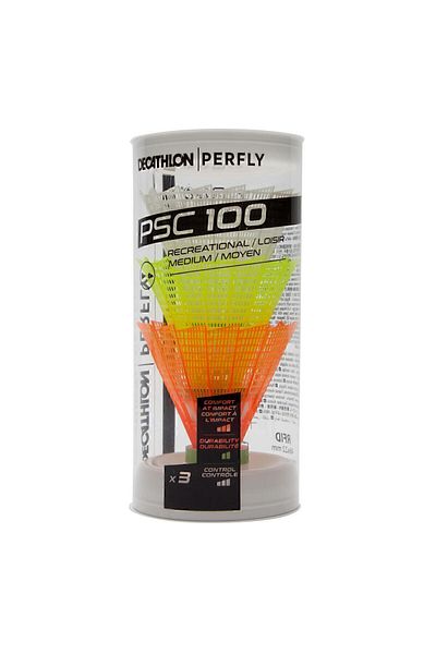 Decathlon Perfly Badminton Ball - Medium Size - Pack of 3 - Psc 100