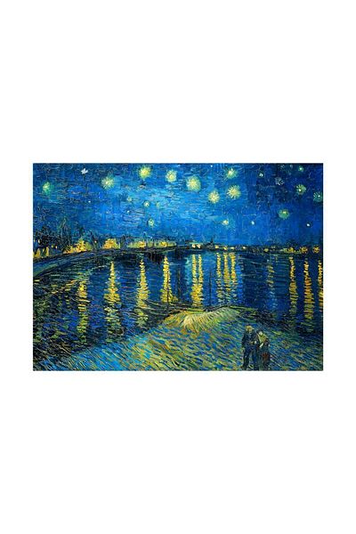 Blue Focus Vincent Van Gogh 1000 Piece Puzzle - a Starry Night in the Rhine River (Starry Night over the Rhone)