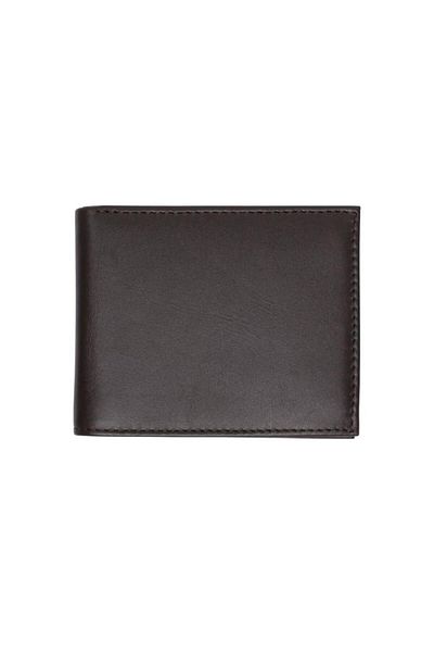 Tommy Hilfiger Men's Brown Wallet with Brand Logo, Smooth Surface, Multiple Card Slots, Paper Money Compartments