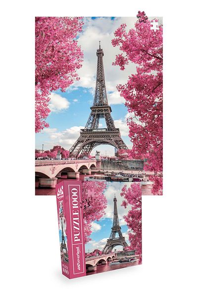 Neverland 3 PIECES 1000 PIECES PUZZLE - EIFFEL TOWER and LONDON and SANTORINI