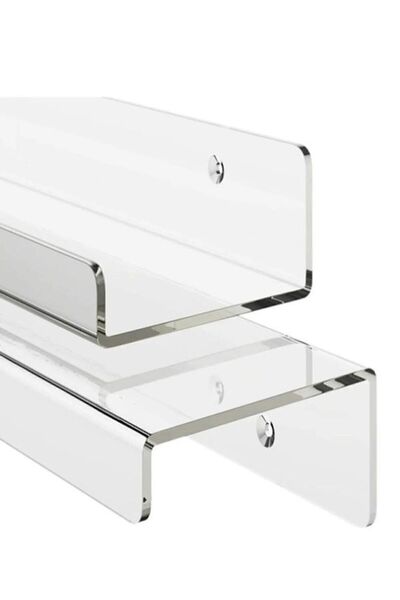 teknotrust Modern Pleksi Raf Genişlik 50cm X 10cm (3mm Pleksiden Üretilir) Modern Turuncu 10 cm Garantisiz Pla