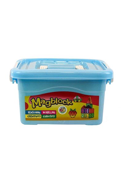 Magblock 60 قطعة من Magblock - مكعبات بناء مغناطيسية، مجموعة ألعاب تعليمية ومطورة للأطفال
