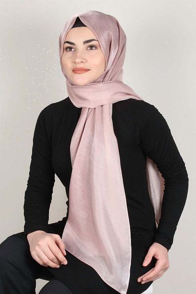PİRAMİT Glitter Amber Shawl - 4000-29 Powder