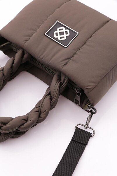 DGN Χακί γυναικεία τσάντα χεριού και ώμου - 11282334435102