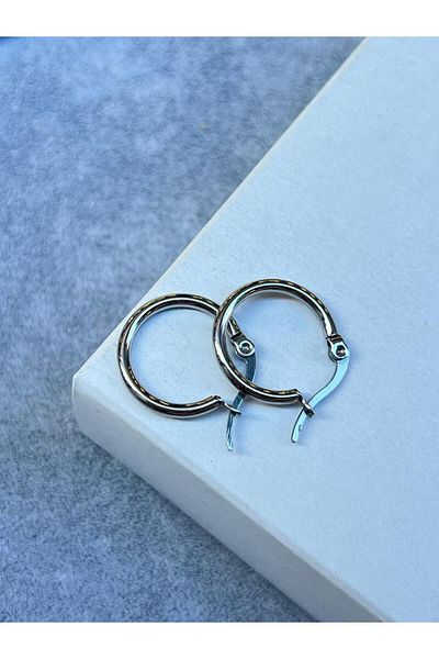 ilvesa shop Steel Thin Hoop Earrings