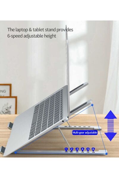 Genel Markalar Apple Macbook Pro Inç Wiwu S400a Laptop Standı Özel Yükseltici Aparat Metal Tasarım