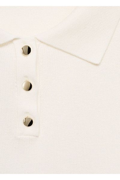 MANGO Woman tricoul cu gât polo --