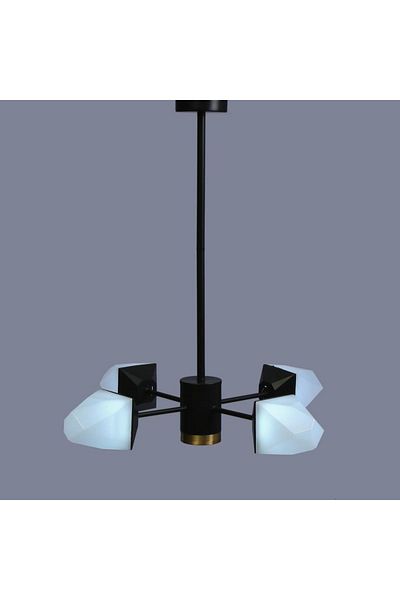 Vitale Sophie Chandelier Black - 4 Piece Leval Lighting Set
