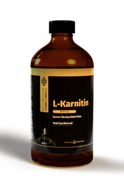 Microbiome L-karnitin Sıvı 1500 Mg 480 Ml- Yeşil Çay Ekstreli (l-carnitine Li...