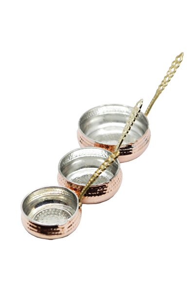 ANTEPSEPETİ Copper Hammered Sauce Bowl Set of 3