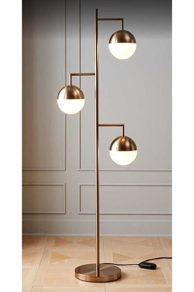 Arde Aydınlatma Angle Lambader 3.lü Lambader 3 Lambalı Lambader Dekoratif Lambader