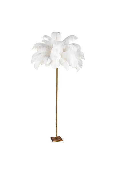 VİSENTE HOME Deve Kuşu Tüyü Lambader