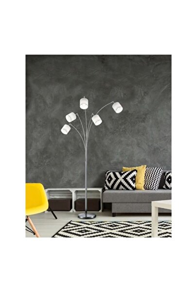 HALKEDON DESIGN Deve Boynu Lambader 5l 5 Başlıklı - Beyaz